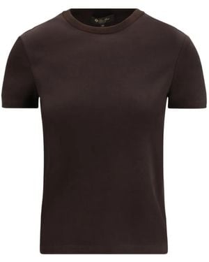 Loro Piana My-T Logo-Embroidered T-Shirt - Black