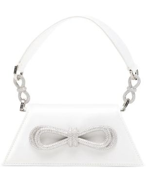 Mach & Mach Bolso Shopper Con Cadena Y Lazo - Blanco