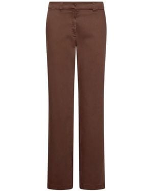 Marella Pantalones Monochrome - Marrón