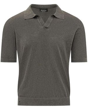 AROVESCIO Camiseta Con Cuello De Polo De Manga Corta - Gris