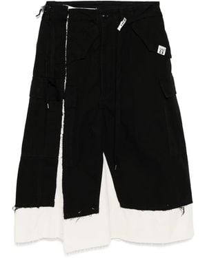 Maison Mihara Yasuhiro Panelled Skirt - Black