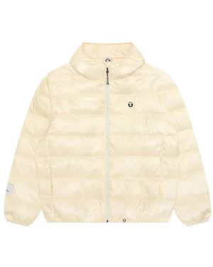 Aape By A Bathing Ape Quilted Hooded Jacket - Natural