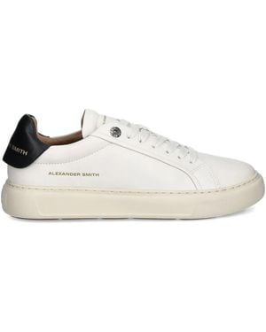 Alexander Smith Leather-Panelled Sneakers - White