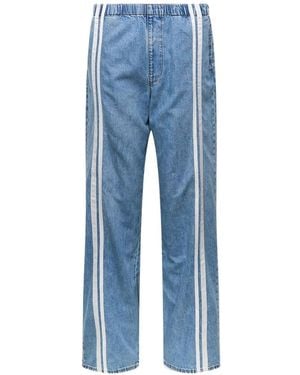 Rag & Bone Side-Stripe Jeans - Blue
