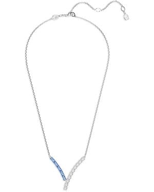 Swarovski Matrix Pendant Necklace - White