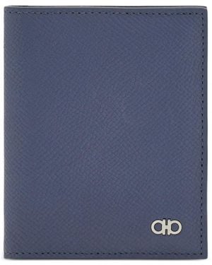 Ferragamo Gancini Credit Card Holder - Blue