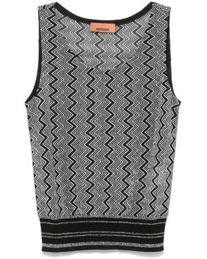 Missoni ジグザグ トップ - グレー