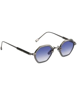 Sato Eyewear Arraï-T Geometric-Frame Sunglasses - Blue