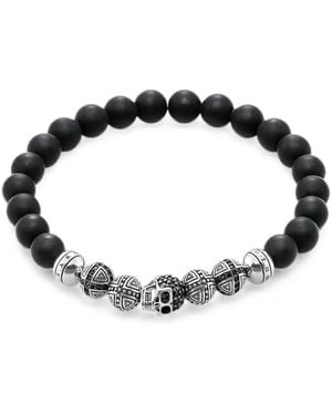 Thomas Sabo Bracciale Con Perline - Nero