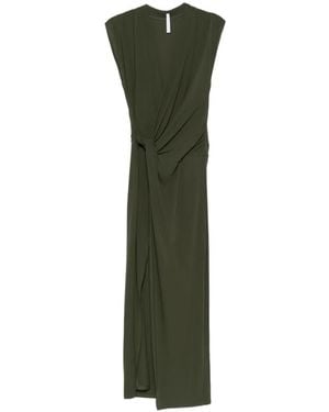 Imperial Knot-Detail Maxi Dress - Green