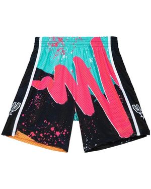 Mitchell & Ness X Nba San Antonio Spurs 1998 Hyper Hoops Shorts - Red