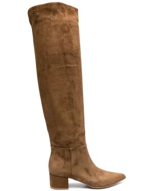 Gianvito Rossi Pointed-Toe Boots - Brown