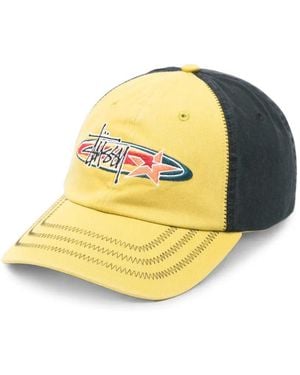 Stussy Logo-Embroidered Baseball Cap - Yellow