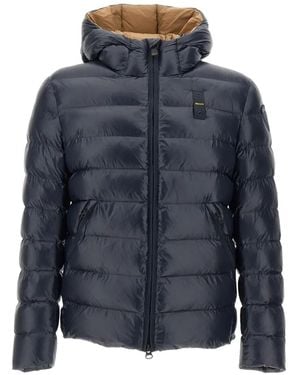 Blauer Adams Quilted Micro-Ripstop Jacket - Blue