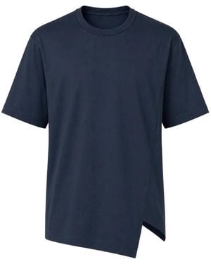 Comme des Garçons Asymmetric-Hem T-Shirt - Blue