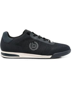 Bugatti Trevor Logo-Detail Lace-Up Trainers - Black