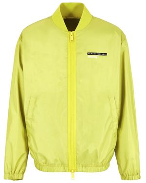 ARMANI EXCHANGE ジップアップ ボンバージャケット - イエロー