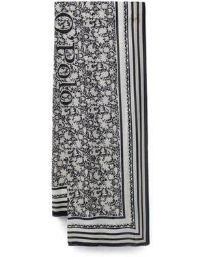 Marc O' Polo Floral-Print Scarf - Grey