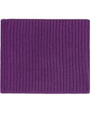 Bompard Écharpe Tube Sam À Design Côtelé - Violet