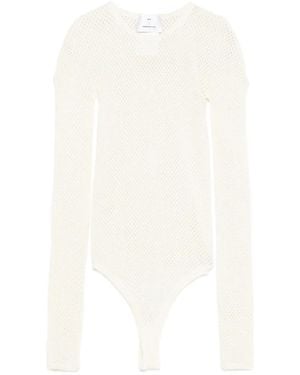 Wardrobe NYC Body de punto de malla - Blanco
