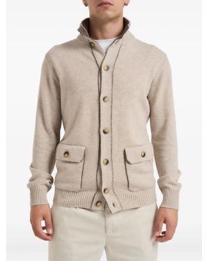 Kangra Buttoned Cardigan - Natural