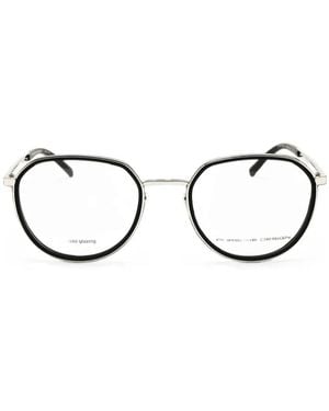 Porsche Design P8740 Round-Frame Glasses - Black