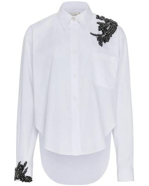 Hellessy Milo Bead-Embellished Shirt - White