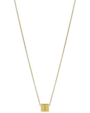 Shihara 18Kt Cube 01 Necklace - Metallic