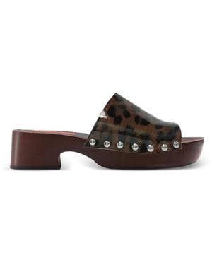 Simon Miller Rio Leopard-Print Platform Sandals - Natural
