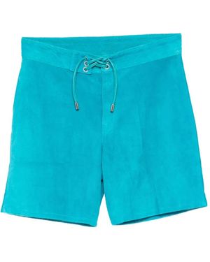 A LEATHER Board Shorts - Blauw