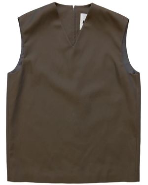 Jil Sander Débardeur Iridescent - Marron