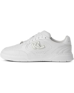 Karl Lagerfeld Sneakers Met Logopatch - Wit