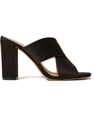 Twinset Criss-Cross Heeled Sandals - Black