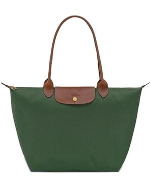 Longchamp Sac Porté Épaule Le Pliage - Vert