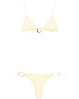 Oséree Ring-Detail Bikini - White