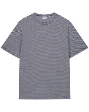 Hartford Striped Cotton T-Shirt - Grey