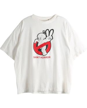 SAINT Mxxxxxx Graphic-Print T-Shirt - White