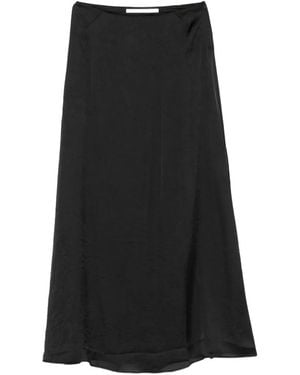Isabel Benenato Wrinkled Maxi Skirt - Black