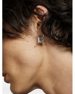 Emanuele Bicocchi Padlock-Detail Earrings - Black
