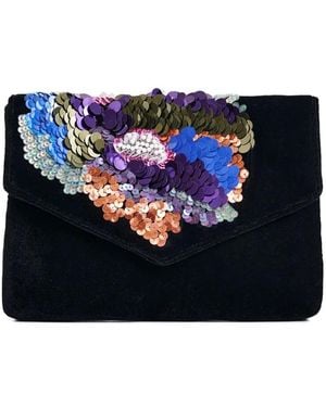 Essentiel Antwerp Bolso de mano Intensify con lentejuelas - Azul