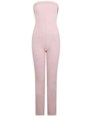 Philosophy Di Lorenzo Serafini Strapless Fitted Jumpsuit - Pink