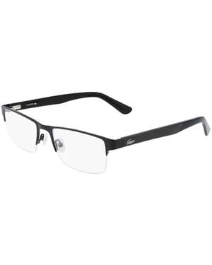 Lacoste Eckige Brille Mit Mattem Finish - Weiß