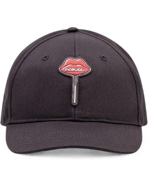 Fiorucci Logo-Patch Baseball Hat - Black