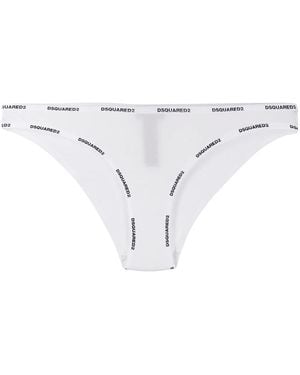 DSquared² Slip Mit Logo - Weiß
