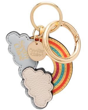 See By Chloé Rainbow-detail Keyring - Blue