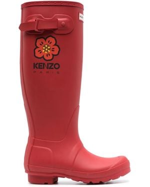 KENZO Botas Wellington De X Hunter - Rojo