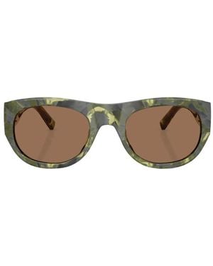Tory Burch Eleanor Oval Sunglasses - Green