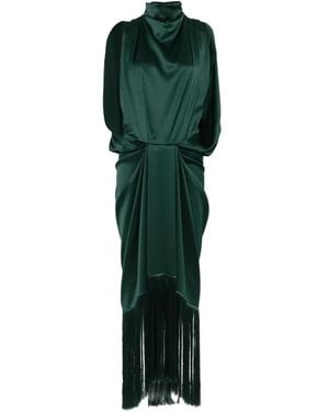 Esse Studios Eros Fringe-Trimmed Maxi Dress - Green