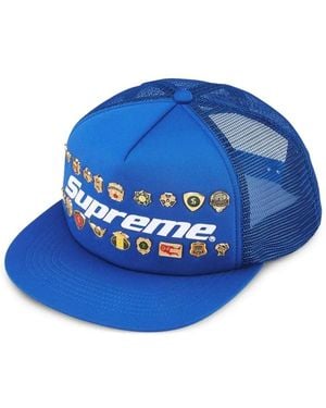 Supreme Gorra Con Detalle De Pin - Azul