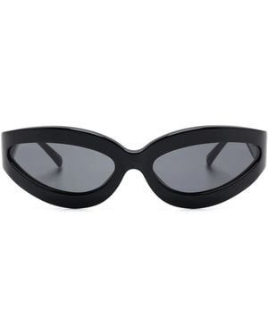 The Attico X Linda Farrow Ida Sonnenbrille - Schwarz
